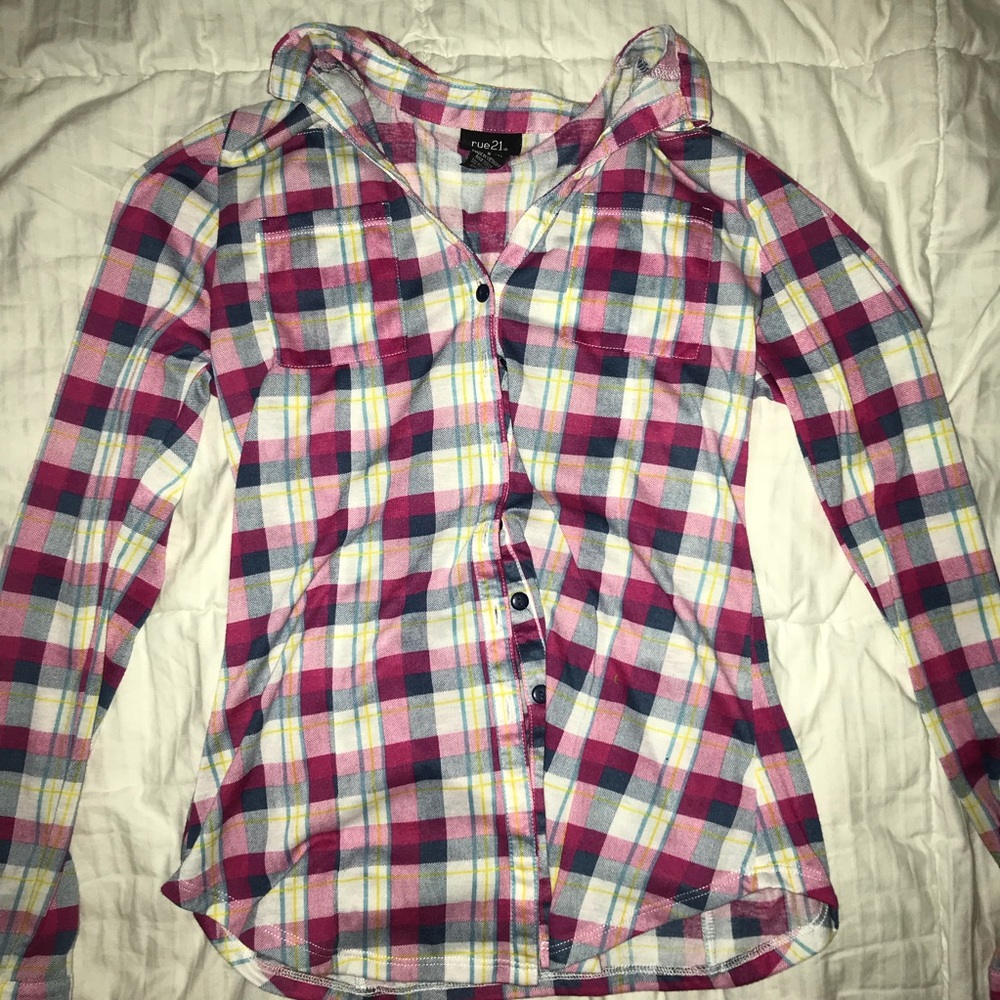 Women’s Pink Flannel Tee Shirt